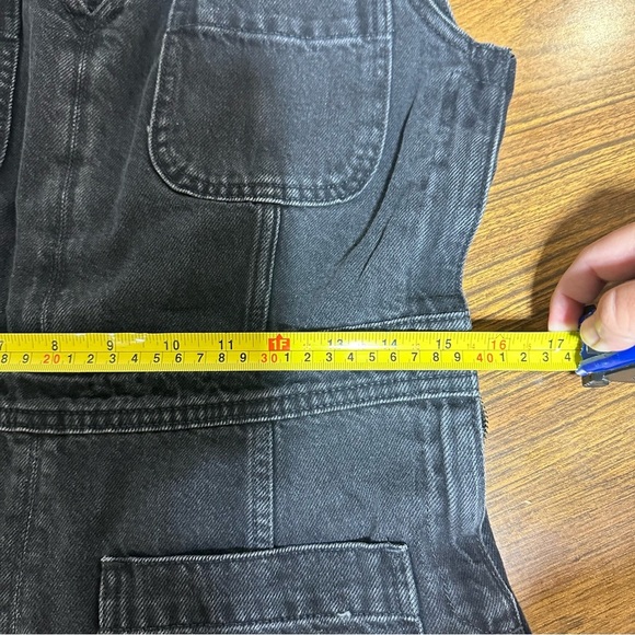 NWT Madewell Denim Cap-Sleeve Mini Dress in Tarrybrook Wash - Picture 13 of 14